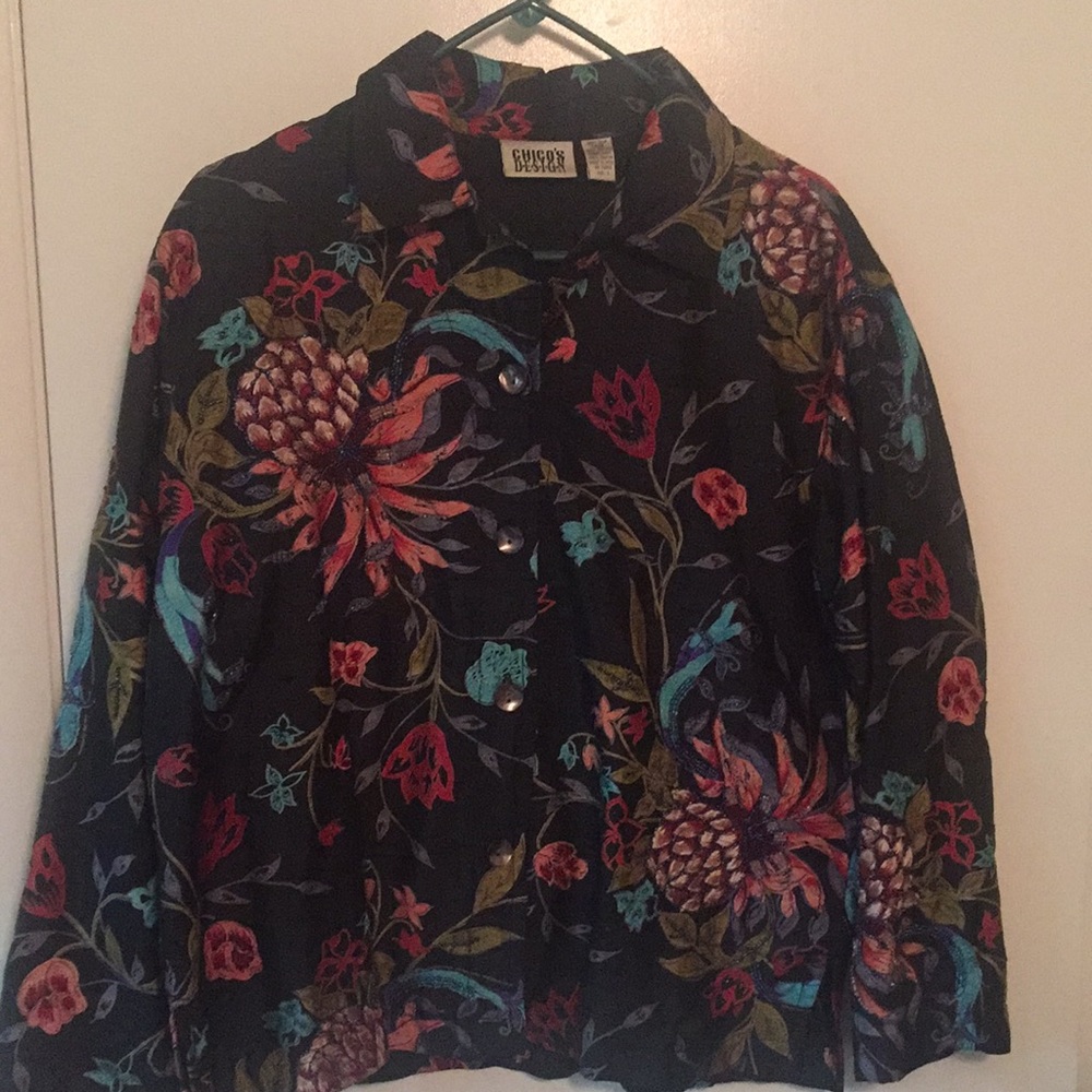 Silk jacket.